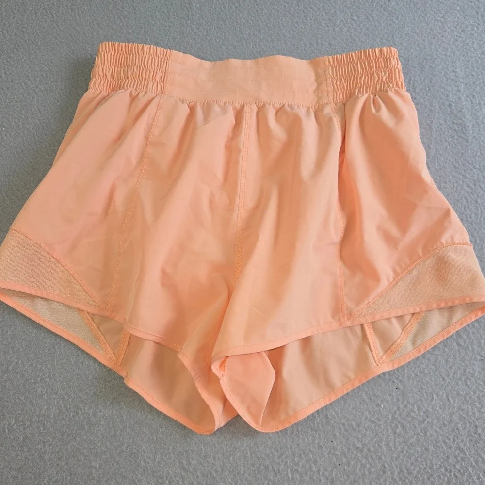 SO Athletic Shorts Womens Medium Peach Smocked Waist Mesh Panel JG41A020RS1